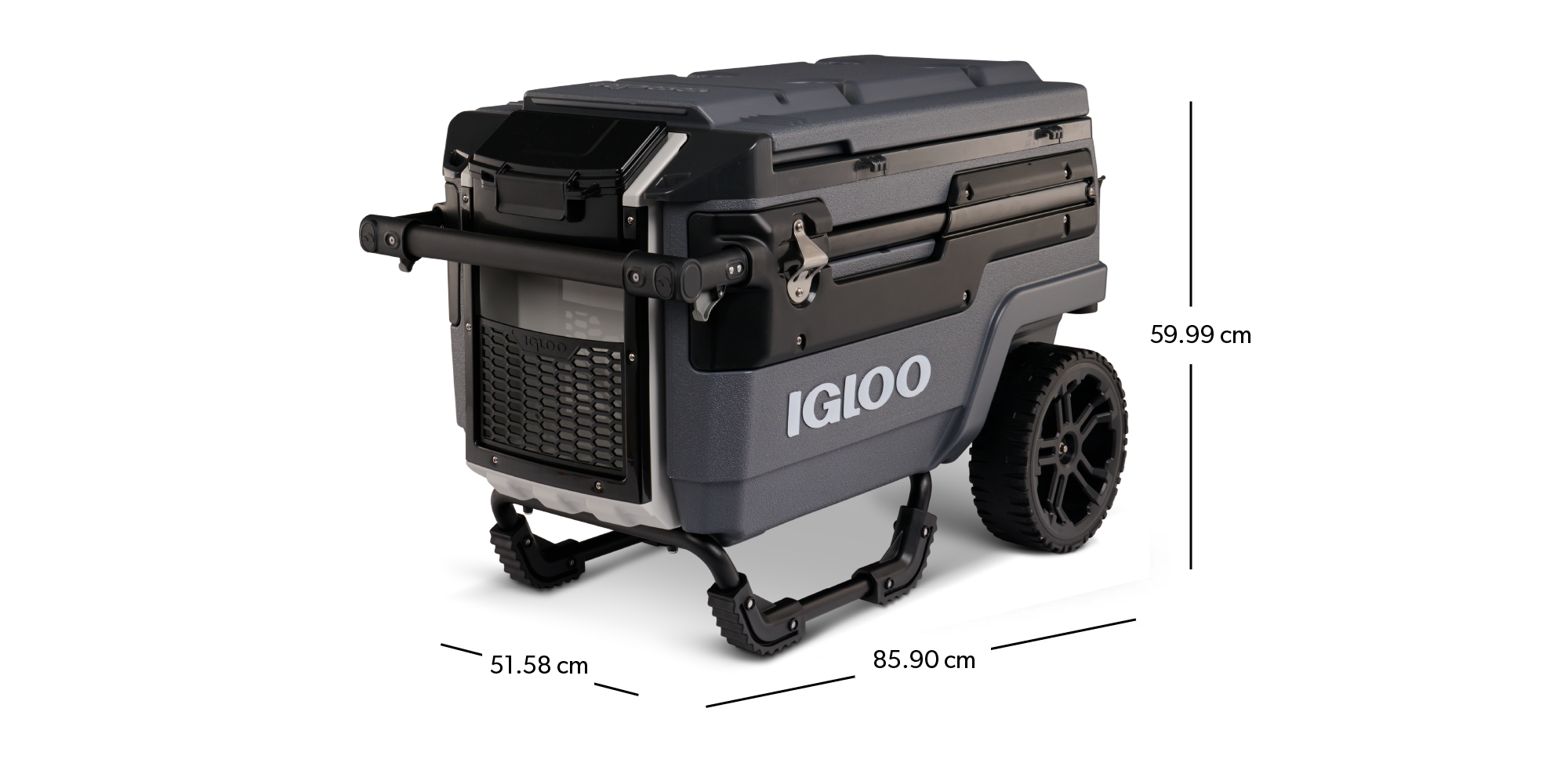 Glacière à roulettes Trailmate Journey 66L dimensions