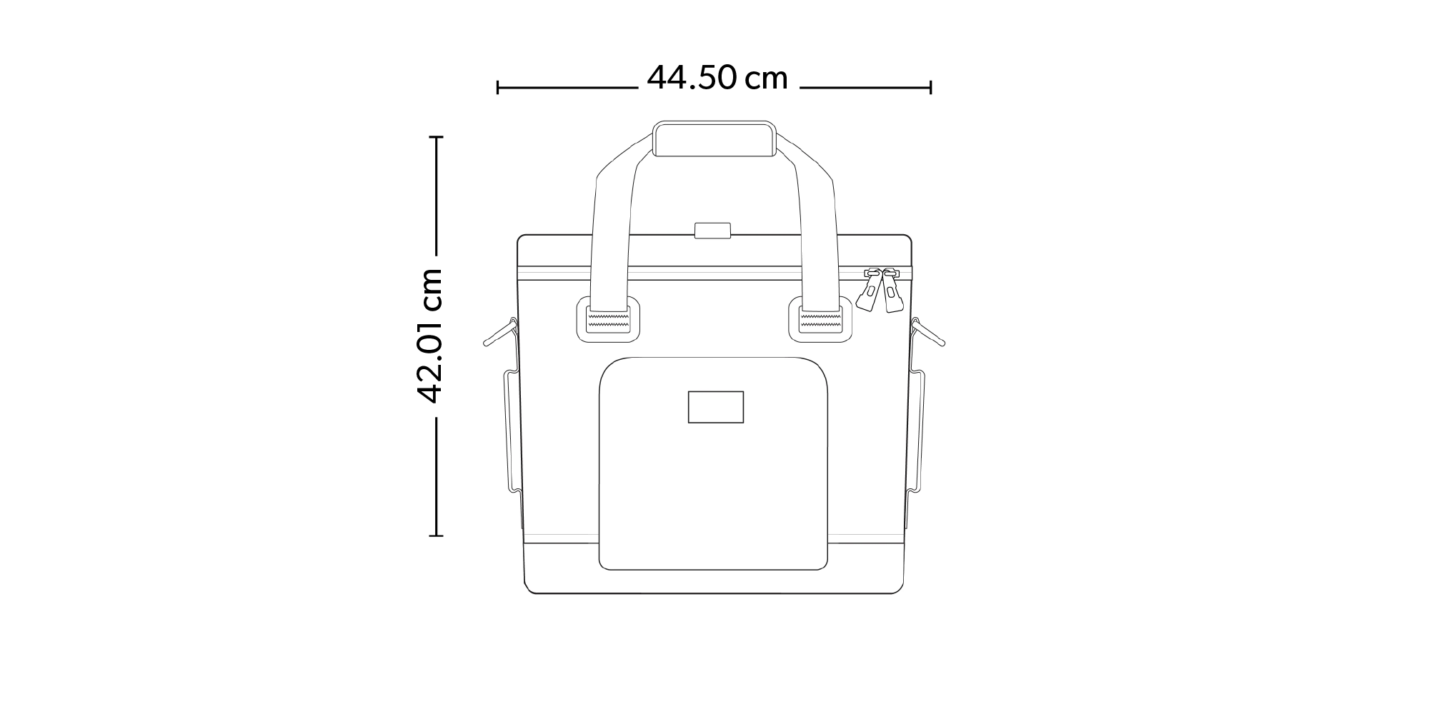 Trailmate®  30-Can Cooler Bag dimensions