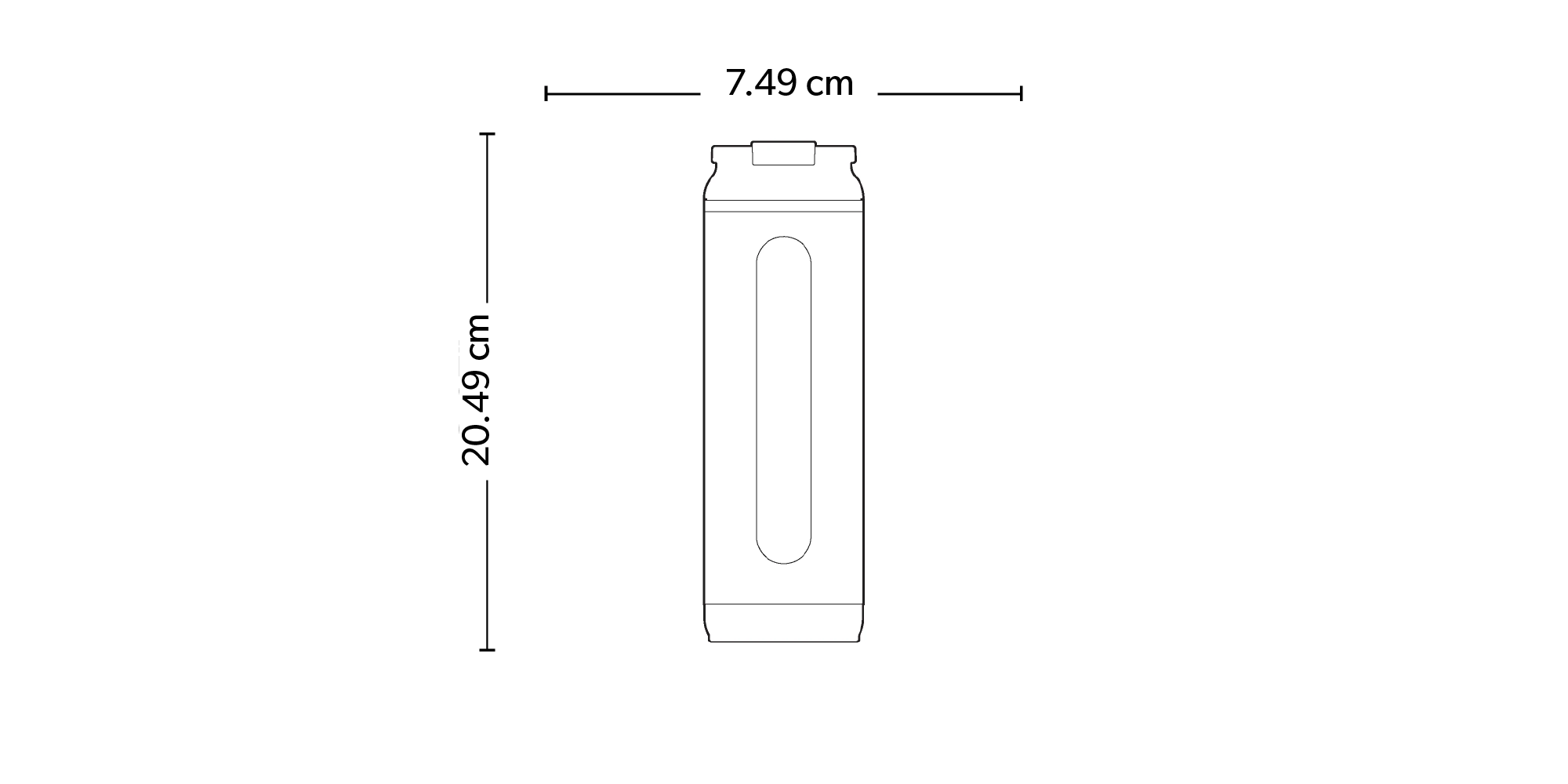 Flip ‘n’ Sip Tumbler 473ml dimensions