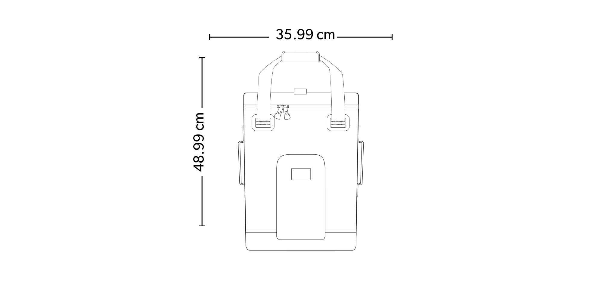 Trailmate®  24-Can Cooler Backpack dimensions