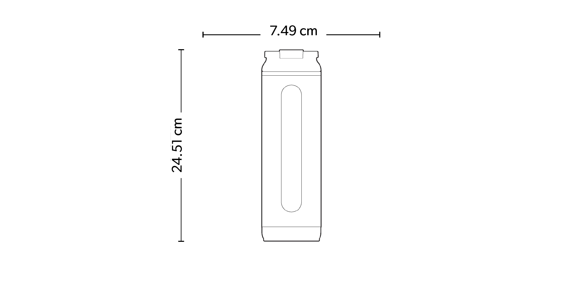 Flip ‘n’ Sip Tumbler 590ml dimensions